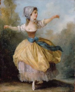 Danseuse : A young lady dancing in a wooded glade