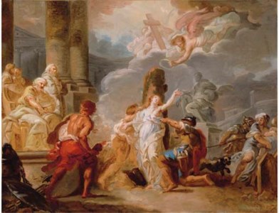 The Martyrdom of a Female Saint - a sketch