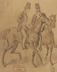 Conversation à cheval