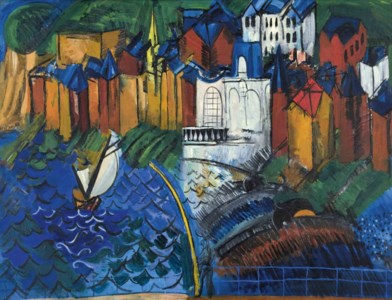 Raoul Dufy, Le casino de Sainte-Adresse au pêcheur