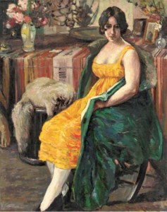 Portrait of a seated lady