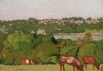 St. Helens, Isle of Wight; and a pastel by the same hand