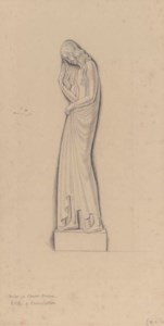 Design for statue at St Mary's Church, Twickenham