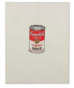 Andy Warhol, Small Campbell's Soup Can (Tomato) [Ferus Type]
