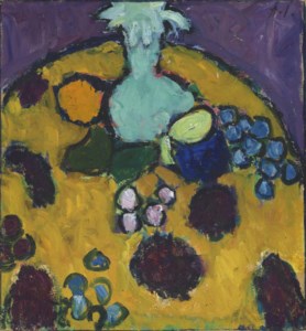 Alexej von Jawlensky, Stilleben mit gestickter Decke