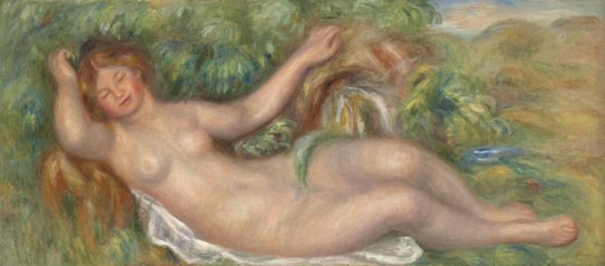 Pierre-Auguste Renoir, La source (Nu allongé)