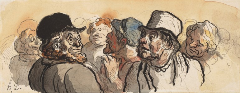 Six têtes (Six caricatures—L'evènement)