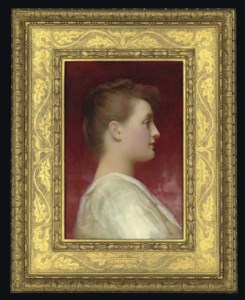 Head of a Girl in a White Dress