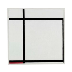 Piet Mondrian, Komposition II, with Red, 1926