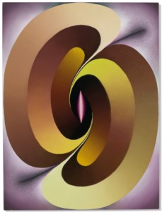 Loie Hollowell, Linked Lingams in Yellow and Purple
