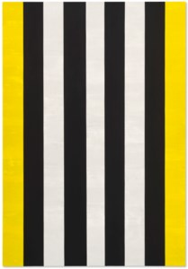Mary Corse, Untitled (Yellow, Black, White Beveled)