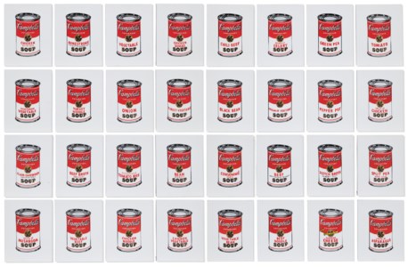 Andy Warhol, '32 Cans of Campbell’s Soup,' 1962