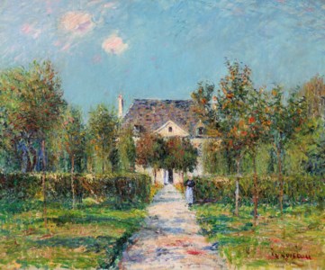 Gustave Loiseau, L'hôtel de Mademoiselle Ernestine, Saint-Jouin (Finistère) ou Le verger de Mademoiselle Ernestine, Saint-Jouin