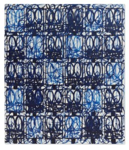 Rashid Johnson, Bruise Painting "Or Down You Fall"