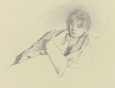 A girl reading