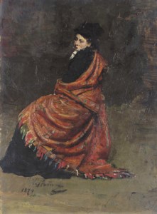 Study for A Parisian Café : A woman seated