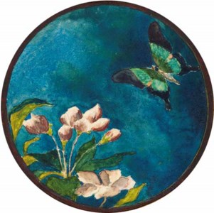 Apple Blossoms and Butterfly