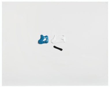 Untitled (Blue, White, and Black)