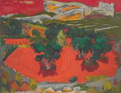 Red field, Aix-en-Provence