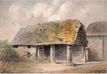 Study of a rustic hut