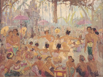 Adrien-Jean Le Mayeur, Temple Festival in Bali