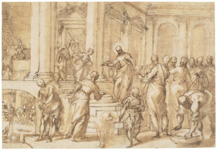 Christ in the house of Martha and Mary