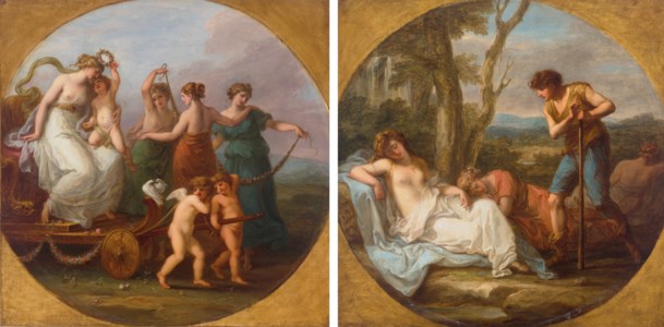 The Triumph of Venus with the Three Graces; and Cimon and Iphigenia