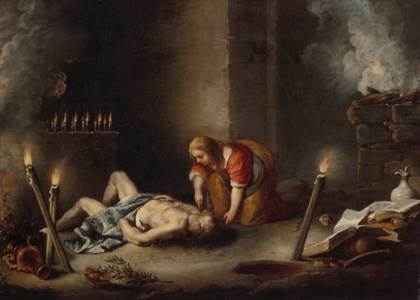 Medea using her Magic, a scene from Ovid's Metamorphoses