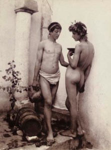Two young men in classical pose, 1903