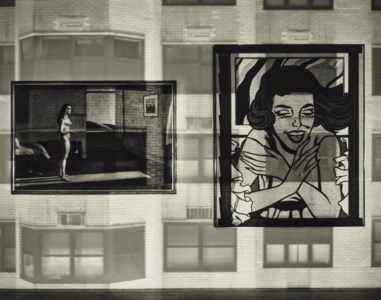 Camera Obscura Image of Windows in Gallery With Two Paintings, Whitney Museum, 2003