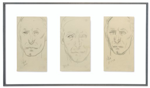 Croquis d'autoportrait (i ; ii et iii)