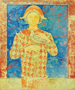 Untitled (Harlequin with Bird)