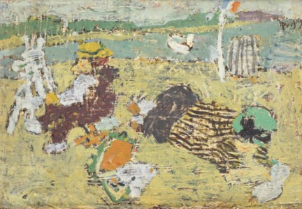 Le peintre à la plage