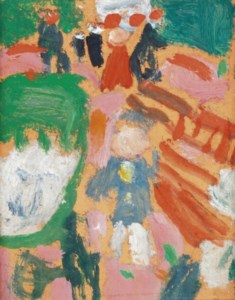 Jardin - Enfant et sa voiture (Ébauche)