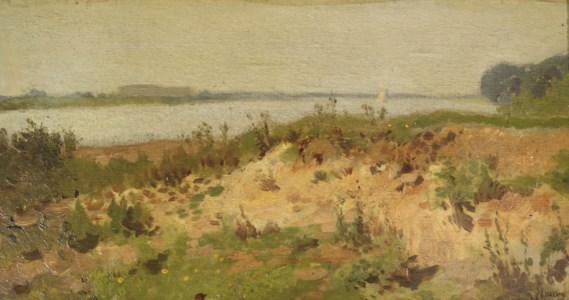 Along a river