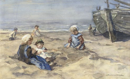 Children on the beach