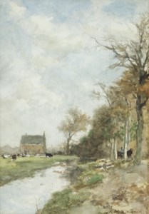 Along a forest edge