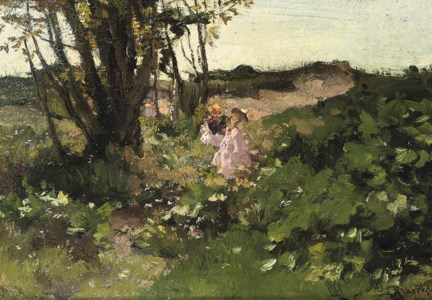 Children playing in the dunes