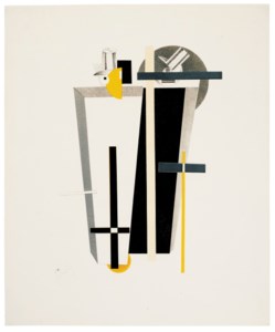 Totengräber, from Figurinenmappe. Die plastische Gestaltung der elektromechanischen Schau 'Sieg über die Sonne'