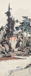 LANDSCAPE WITH RED GATE