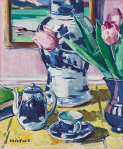 FRANCIS CAMPBELL BOILEAU CADELL, R.S.A., Still life with Tulips and Iona