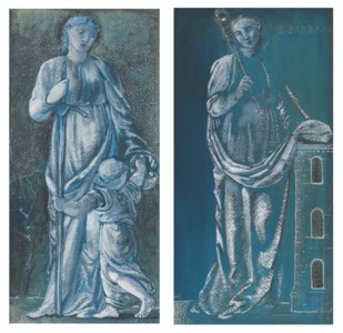 St Dorothea; and St Barbara