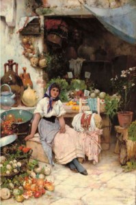 A Venetian Fruit Seller