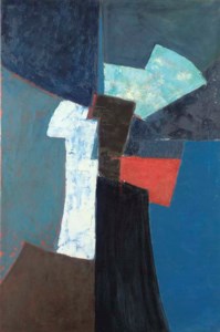 Composition: Blue and Red
