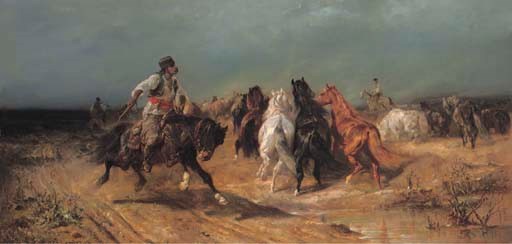 Fording a river