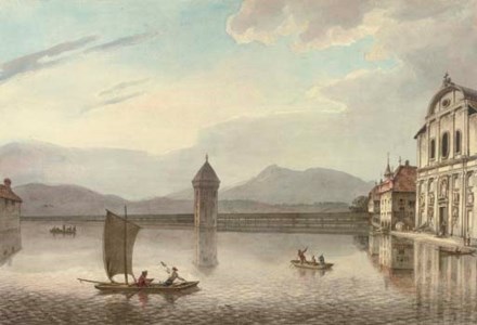 View of Lucerne, Kapellbrucke, Switzerland