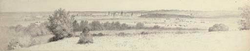 Distant view of Oxford from Hinksey