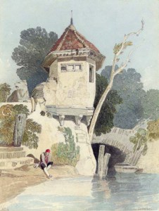 A garden house on the banks of the river Yare