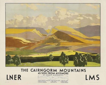 THE CAIRNGORM MOUNTAINS, AS SEEN FROM AVIEMORE