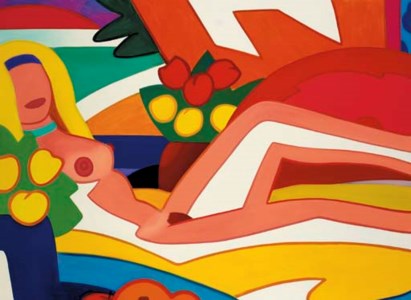 Tom Wesselman, Sunset Nude (Big Red Pillow)